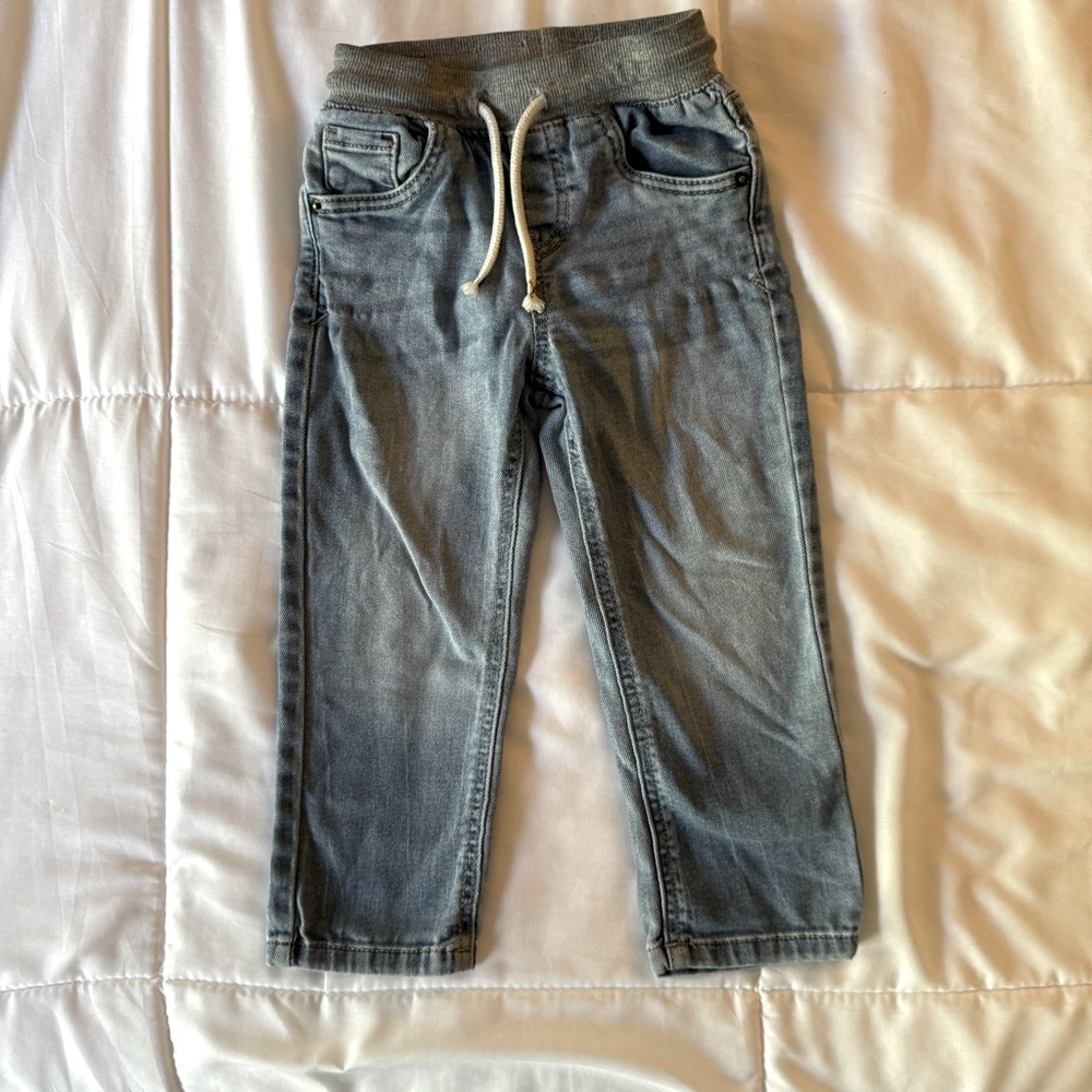 Cat & Jack 3T drawstring waist jeans